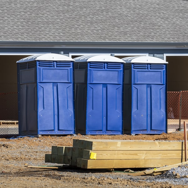 how often are the porta potties cleaned and serviced during a rental period in Midland MI